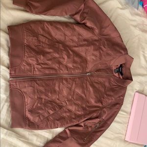 Dusty rose bomber jacket